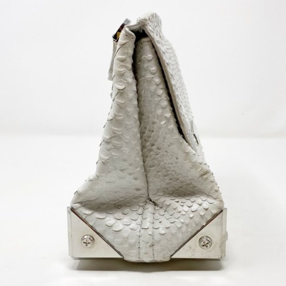 Alexander Wang | Marion Leather Crossbody Bag White Embossed - Picture 6 of 16